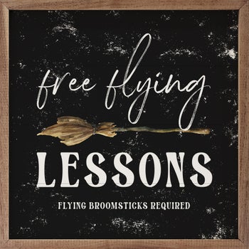 Free Flying Lessons Broom Black